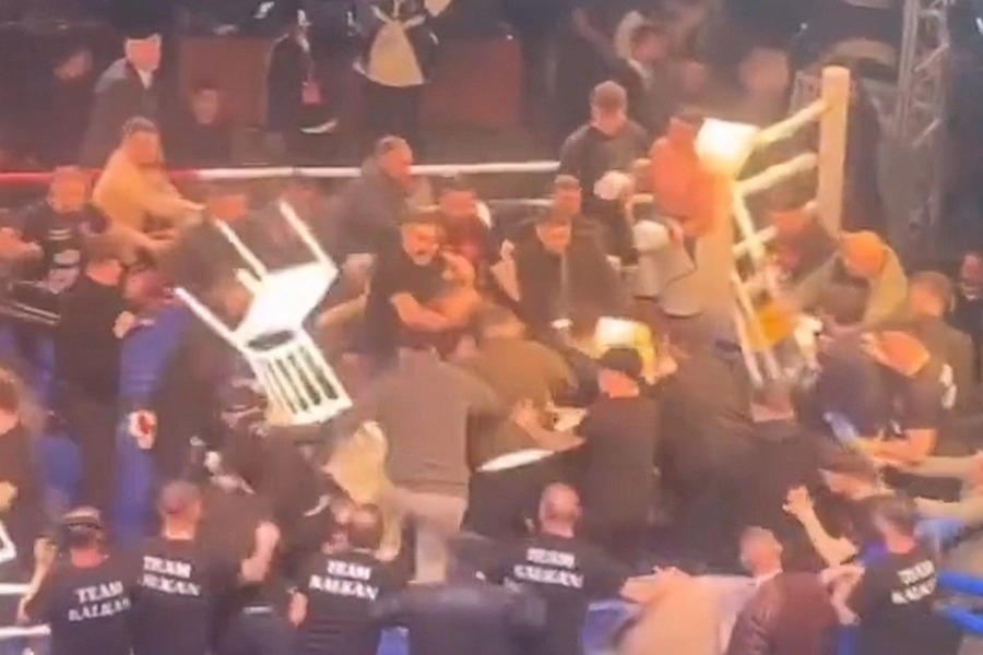 Χάος σε αγώνα πυγμαχίας στην Τραπεζούντα, Τούρκος βγήκε νοκ άουτ από Ρώσο και ακολούθησε συμπλοκή στο ρινγκ