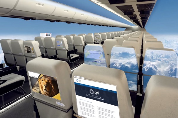 Έρχονται τα αεροπλάνα χωρίς παράθυρα  - Γιγαντοοθόνες OLED εντός της καμπίνας θα προβάλλουν την εξωτερική θέα...