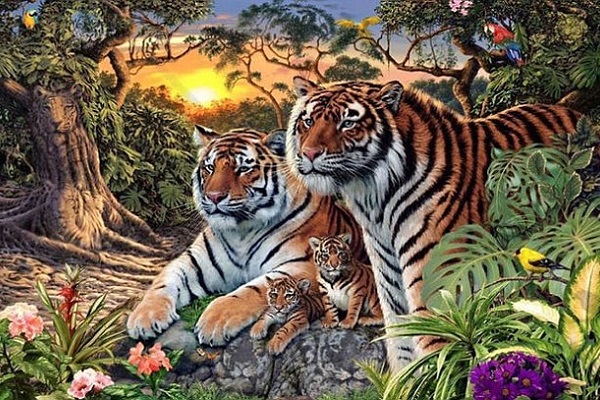 Εσείς πόσες τίγρεις βλέπετε σε αυτή την αφίσα; - Ο δημιουργός της λέει ότι ο αριθμός τους είναι διψήφιος...