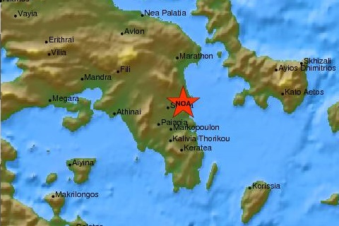 Σεισμική δόνηση 4,4R στην Αττική