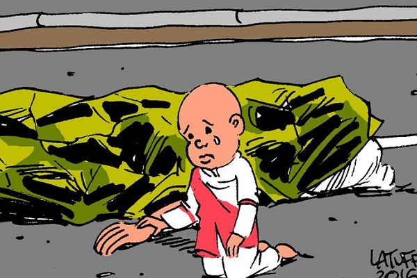 Το σκίτσο της ημέρας για την τρομοκρατική επίθεση στη Νίκαια - Του Κάρλος Λατούφ...